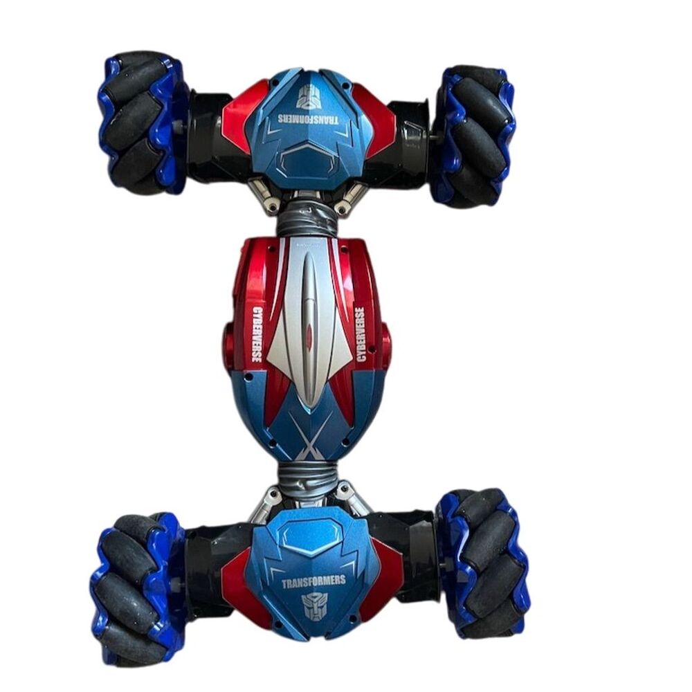 Transformers Cyberverse RC Stunt Car with Gesture Sensor & 360° Wheels - Blue